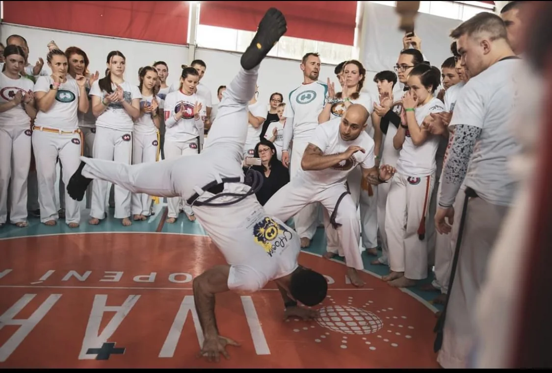 Capoeira event with participants